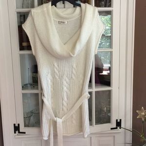 White sweater tunic